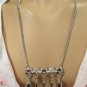 New Men 26" Long Metal Chains Fashion Necklace Mini Silver Skulls Spikes Pendant