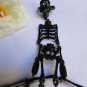 NEW WOMEN BLACK SKELETON BODY HAND CHAIN SKULL SLAVE BRACELET RING CONNECTED
