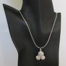 New Women Short Fashion Necklace Metal 3 Balls Silver / Gold Rhinestones Pendant