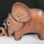 New Women Elephant Purse Coin Wallet Genuine Leather Bag Key Chain Brown Orange