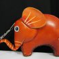 New Women Elephant Purse Coin Wallet Genuine Leather Bag Key Chain Brown Orange