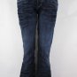 ANTIK DENIM WOMEN LOW RISE FLARED BLUE WASH BOOT CUT FASHION JEANS SIZE 24W 34L
