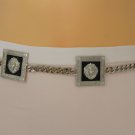 New Women Fashion Belt Silver Square Metal Chain Lion Head Hip High Waist S M L