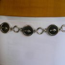 NEW WOMEN HIP WAIST SILVER DOLPHINE FASHION METAL CHAINS BELT NARROW THIN XS S M