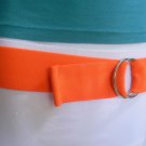 New Women Belt Fashion High Waist Hip Stretch Neon Orange Elastic Size XS S M