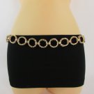 New women belt antique gold / silver metal Mesh chain hip waist fashion S M L XL