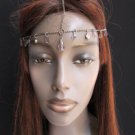 New Women Gunmetal Pewter Color Metal Silver Head Chain Fashion Jewelry Big Bead