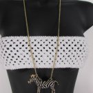 New Women Necklace Fashion Metal Zebra Extra Long Chains Classic Gold Silver Mix