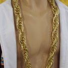 New Men Fashion Necklace Double Chunky Gold Metal Chain Link Long Maimi Hip Hop