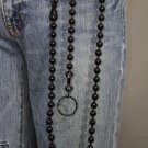 New Men Black Metal Extra Long Wallet Chain Multi Balls Casual Biker Jean Strong