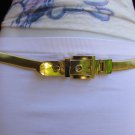 New Women Trendy Hip Waist Thin Gold Metal Fashion Belt Big Buckle 28"-48" S-XL