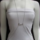 New Women Necklace Love Silver Elegant Body Jewelry Chain Long Small Pendant