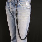 New Wallet Black Metal 32" Extra Long Chain KeyChain Thick Chunky Links Biker