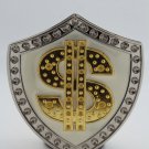 New Men Women Belt Buckle Fashion Gold Metal Big Money American Dollar $ Silver