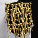 New Women Shoulder Pin Broach Lady One Long Gold Spikes Body Jewelry Gaga M.J.