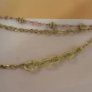 New Women Fashion Belt Hip High Waist Chunky Gold Thick Metal Chain Pink S M L
