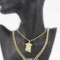 New Women Gold Metal Chain Jesus Christ Pendant Fashion Necklace Jewelry Cross
