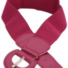 New Women Fashion Belt Hip High Waist Pink Elastic Band Buckle Plus Size M L XL