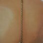N. Women Back Pendant Necklace Gold Metal Chain Fashion Jewelry Heart Rhinestone