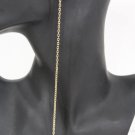 New Women Fashion Earrings Extra Long Gold Metal Chains 3 Pairs Red Dot Beads