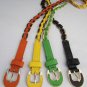 New Women Belt Gold Metal Fashion Hip Waist Thin Black Green Orange Yellow S / M