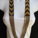 New Women Necklace  Fashion Long Fashion Gold Brown Beads Trendy Hawaiian Beach