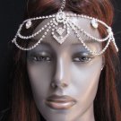 New Women Silver Metal Head Chain Grecian Style Body Jewelry Elegant Accessories