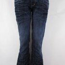Antik Denim Women Low Rise Flared Blue Wash Boot Cut Fashion Jeans Size 24W 34L