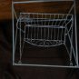 Brand New Vtg Swing Doll Stand 18x15 White Color iron Metal NEVER BEEN ASSEMBLED