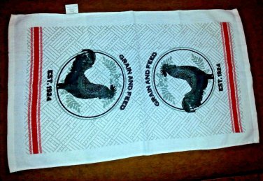 Mainstays kitchen towel cotton country grain feed rooster  new