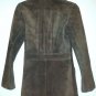 vintage Casual Corner 100% leather Winter suit jacket women pockets brown Size 7