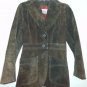 vintage Casual Corner 100% leather Winter suit jacket women pockets brown Size 7