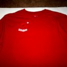 Old Navy Red Christmas T-Shirt 100%Cotton Size M Santa's Sparkling Hat on Front