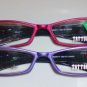 L@@K TATTOO READING GLASSES READERS PURPLE or RED LOVE ZEBRA HOT SEXY!