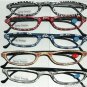 L@@K HAND PAINTED READERS 5 FUN FLIRTY COLORS READING GLASSES SEMI CATSEYE LIGHT