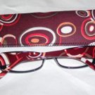 L@@K ELEGANT CHIC MOD READING GLASSES & MATCHING CASE 2 COLOR CHOICE READERS