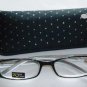 L@@K ELEGANT RHINESTONE READING GLASSES & MATCHING CASE PROFESSIONAL READERS