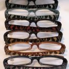 L@@K ELEGANT SEXY READING GLASSES W/ ZEBRA ARMS SUBTLE & SMART COLOR CHOICES