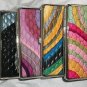 L@@K SCAN SAFE CREDIT CARD I.D METAL HARD SIDE WALLET 5 SWIRLED COLORS FREE SHIP