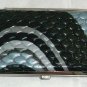 L@@K SCAN SAFE CREDIT CARD I.D METAL HARD SIDE WALLET 5 SWIRLED COLORS FREE SHIP