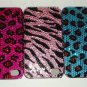 L@@K PHONECASE - IPHONE CASE SEXY BLING RHINESTONE STYLE LEOPARD ZEBRA PINK BLUE