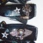 L@@K FIERCE NASTY SKULL EMBLEM SUNGLASSES BIKER GOTH HARDCORE BLACK