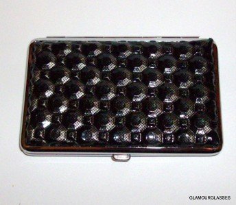 L@@K FUN FUNKY GEM HARD SIDE WALLET 4 COLORS METAL CARD CASE PROTECT SCANNING