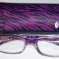 L@@K ZEBRA OR LEOPARD READING GLASSES & CASE SEXY SULTRY COLORS & STYLE READERS