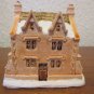 A Dickens Christmas Collection Scrooge Home hand painted cold cast cottage
