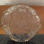 Cut glass with gold trim sawtooth edge candy dish