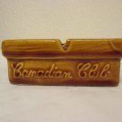 Vintage Canadian Club Square ceramic ashtray