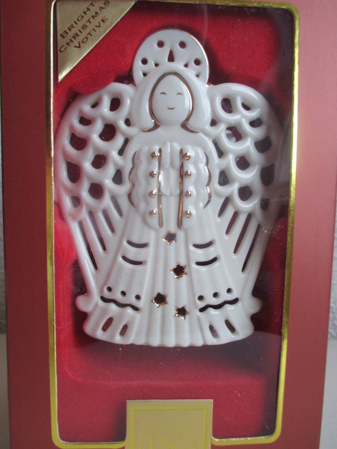 Lenox Bright Christmas Angel Votive Candle Holder