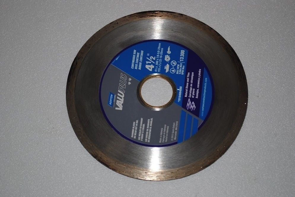 Norton Valuplus Portable Hand-Held Diamond Blade, 4-1/2" Diameter x 0.080" Thick