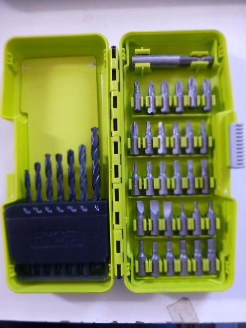 Ryobi DOCKit Drilling And Driving Kit With Storage Tray Tools Equipment 38-Piece